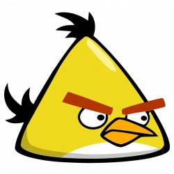 Angry Birds  Yellow Bird  T Shirt Iron on Transfer  Decal  