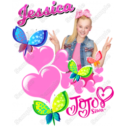 JoJo Siwa Personalized  Custom  T Shirt Iron on Transfer Decal  