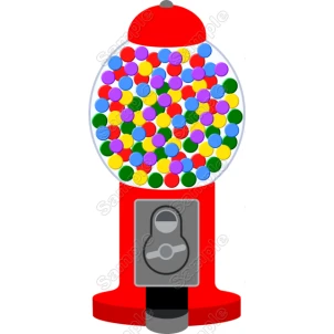 100 th Day of School Bubble Gum machine Iron on Transfer #1