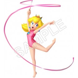 Super Mario Bros. Princess Peach Dancing With The Ribbon T Shirt Iron on Transfer Decal ~#27