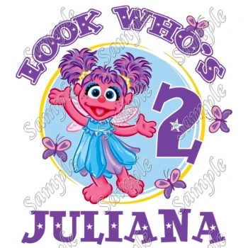 Abby Cadabby  Birthday Personalized Custom  T Shirt Iron on Transfer Decal ~#5
