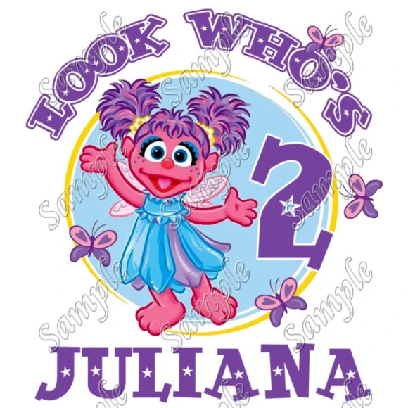 Abby Cadabby  Birthday Personalized Custom  T Shirt Iron on Transfer Decal ~#5