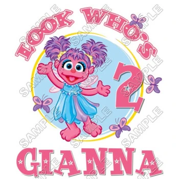 Abby Cadabby  Birthday  Personalized  Custom  T Shirt Iron on Transfer Decal ~#7