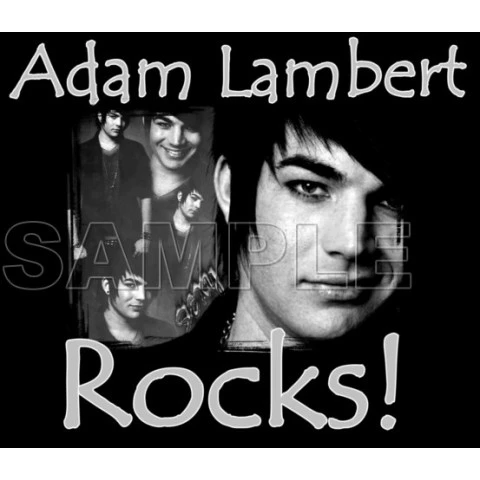Adam Lambert  T Shirt Iron on Transfer  Decal  ~#1