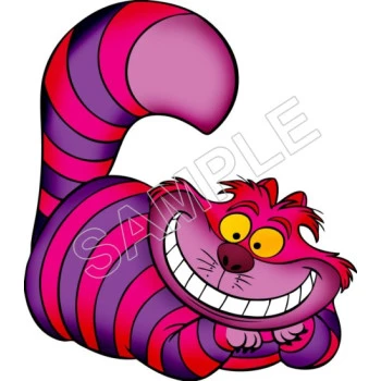 Alice in Wonderland Cheshire Cat  T Shirt Iron on  Transfer Decal ~#67