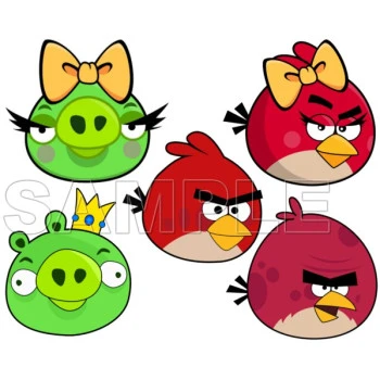 Angry Birds T Shirt Iron on Transfer  Decal  ~#1