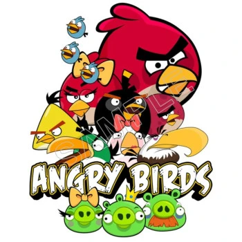 Angry Birds  T Shirt Iron on Transfer Decal ~#69