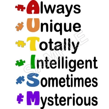 Autism Awareness T Shirt Iron on Transfer Decal ~#1