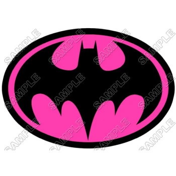 Batman Logo Pink  T Shirt Iron on Transfer  Decal  ~#14