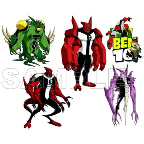 Ben 10 Aliens T Shirt Iron on Transfer  Decal  ~#2