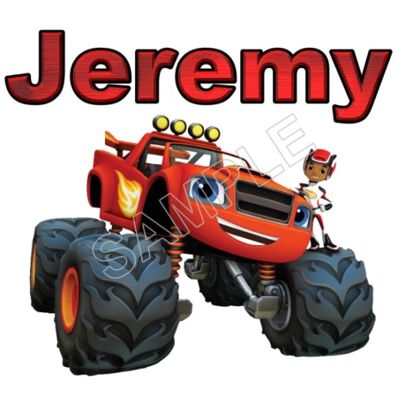 Blaze and the Monster Machines  Personalized  Custom  T Shirt Iron on Transfer Decal ~#8