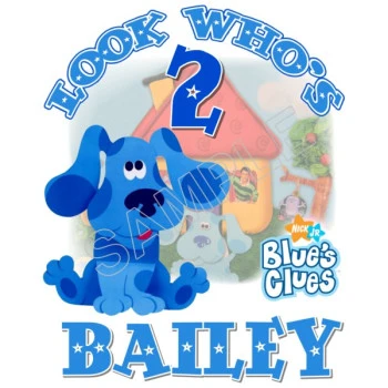 Blues Clues  Birthday Personalized Custom T Shirt Iron on Transfer Decal ~#2