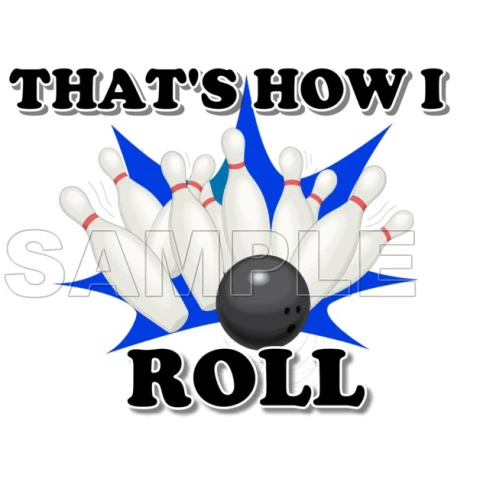 Bowling T Shirt Iron on Transfer  Decal  ~#1