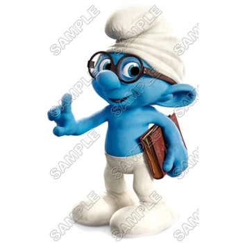 Brainy Smurf  T Shirt Iron on Transfer Decal ~#19