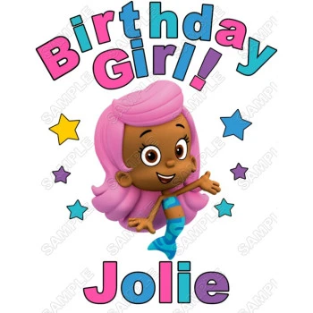 Bubble Guppies Personalized  Iron on Transfer  ~#1