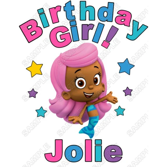 Bubble Guppies Personalized  Iron on Transfer  ~#1