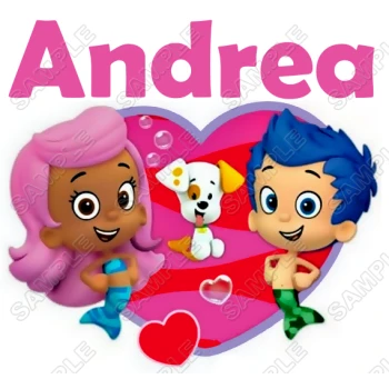 Bubble Guppies Personalized  Iron on Transfer  ~#11