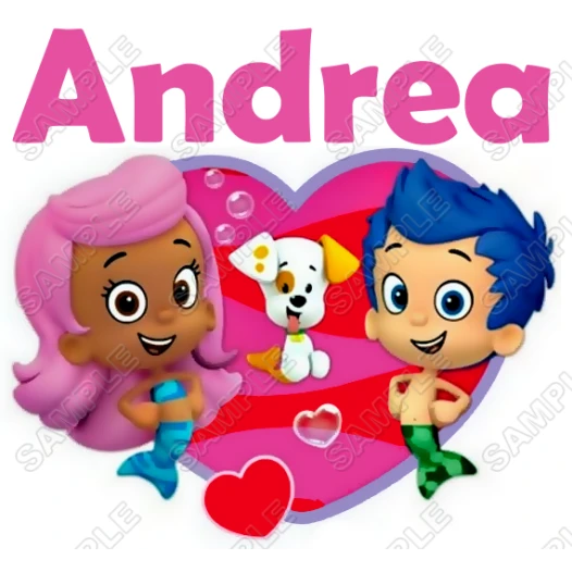 Bubble Guppies Personalized  Iron on Transfer  ~#11
