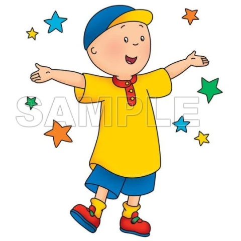 Caillou T Shirt Iron on Transfer Decal ~#15