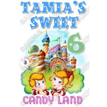 Candy Land Birthday  Personalized  Custom  T Shirt Iron on Transfer Decal ~#9