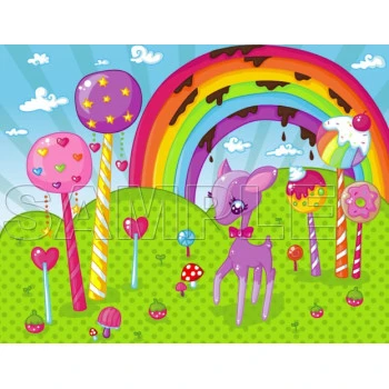 Candy Land T Shirt Iron on Transfer Decal ~#3
