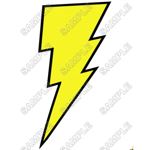 Captain Marvel  Logo Shazam T Shirt Iron on Transfer Decal ~#1