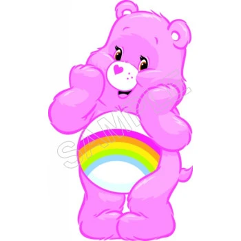 Care Bears Rainbow T Shirt Iron on  Transfer Decal ~#6