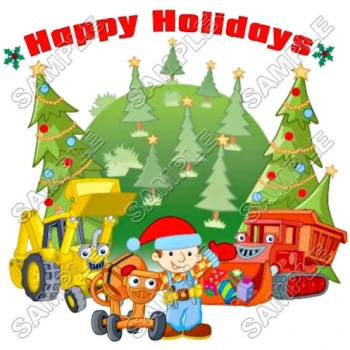 Christmas Bob the Builder  T Shirt Iron on Transfer Decal ~#45