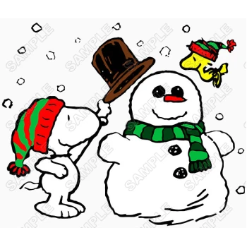 Christmas  New Year  Peanuts T Shirt Iron on Transfer Decal ~#3