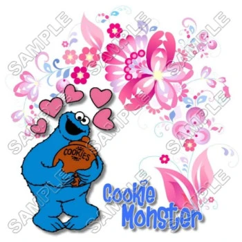 Cookie Monster  Sesame street  T Shirt Iron on Transfer Decal ~#13