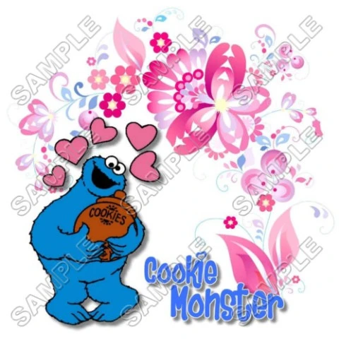 Cookie Monster  Sesame street  T Shirt Iron on Transfer Decal ~#13