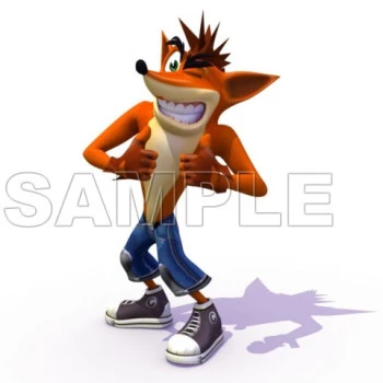 Crash Bandicoot T Shirt Iron on Transfer Decal ~#2