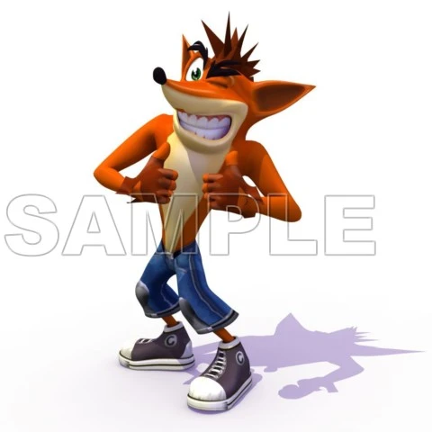 Crash Bandicoot T Shirt Iron on Transfer Decal ~#2