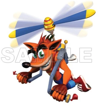 Crash Bandicoot T Shirt Iron on Transfer Decal ~#4