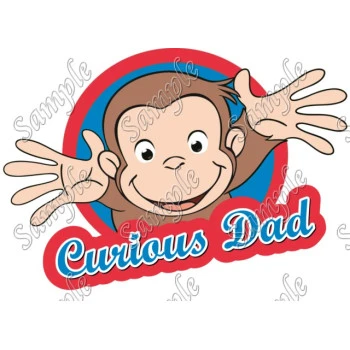 Curious George Personalized Iron on Transfer ~#2
