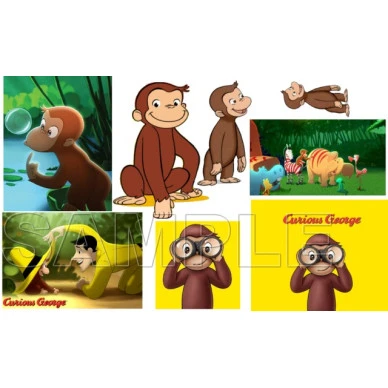 Curious George T Shirt Iron on Transfer Decal ~#3