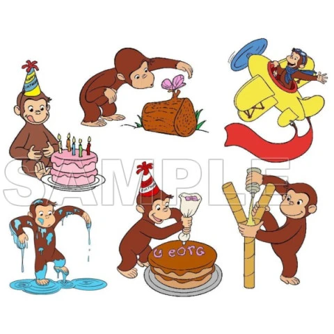 Curious George T Shirt Iron on Transfer Decal ~#4