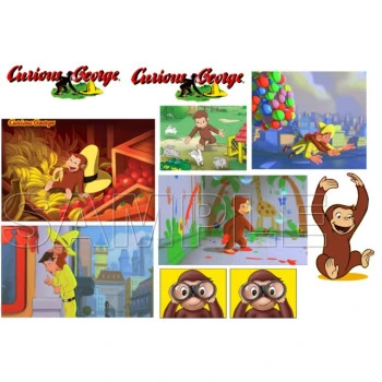 Curious George T Shirt Iron on Transfer Decal ~#5
