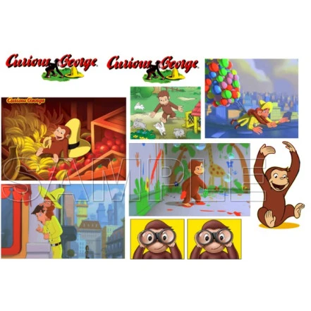 Curious George T Shirt Iron on Transfer Decal ~#5