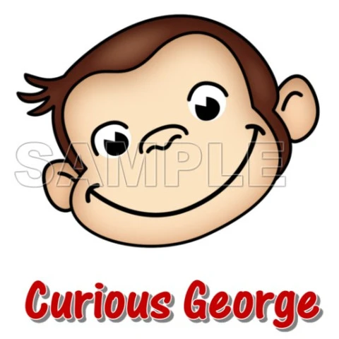 Curious George T Shirt Iron on Transfer Decal ~#6