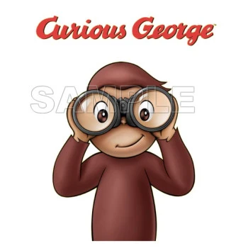 Curious George T Shirt Iron on Transfer Decal ~#8