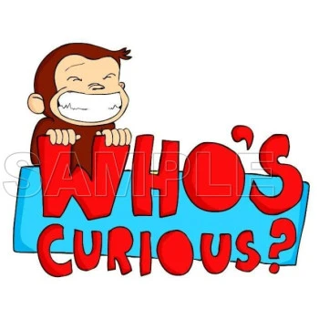 Curious George T Shirt Iron on Transfer Decal ~#9