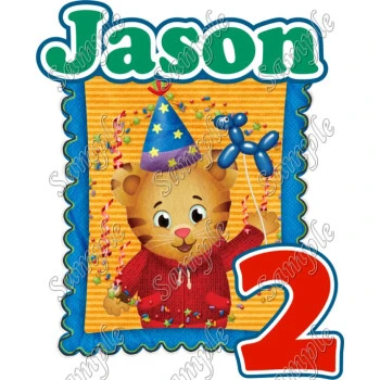 Daniel Tiger's Neighborhood  Birthday  Custom Personalized  T Shirt Iron on Transfer Decal ~#36