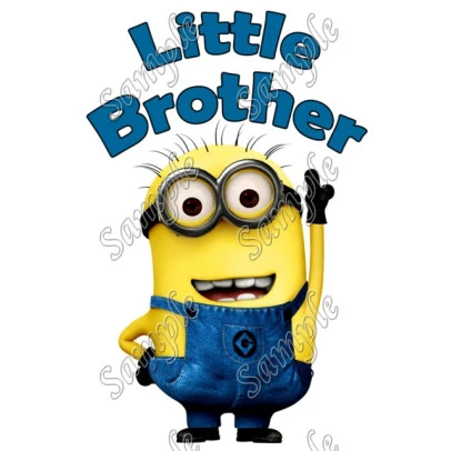 Despicable Me  Minion Little Brother T Shirt Iron on Transfer Decal ~#2