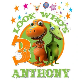 Dinosaur Train  Birthday Personalized Custom T Shirt Iron on Transfer Decal ~#47