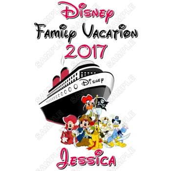Disney Disneyland Vacation Cruise  Personalized  Custom  T Shirt Iron on Transfer Decal ~#20