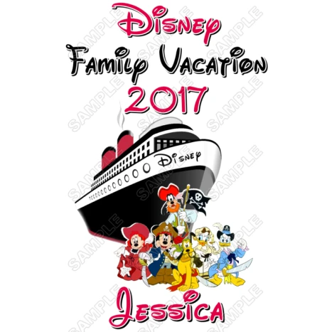 Disney Disneyland Vacation Cruise  Personalized  Custom  T Shirt Iron on Transfer Decal ~#20