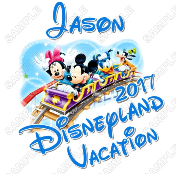 Disney Disneyland Vacation Cruise  Personalized  Custom  T Shirt Iron on Transfer Decal ~#3