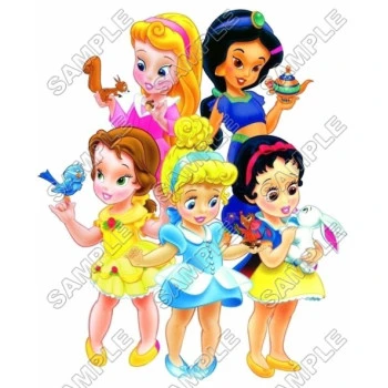 Disney Princess Babies  T Shirt Iron on Transfer Decal ~#13