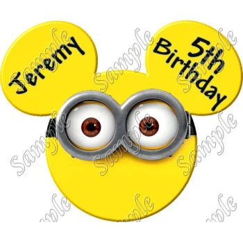 Disney  Vacation Mickey Mouse  Minion  Custom  Personalized  T Shirt Iron on Transfer Decal ~#98